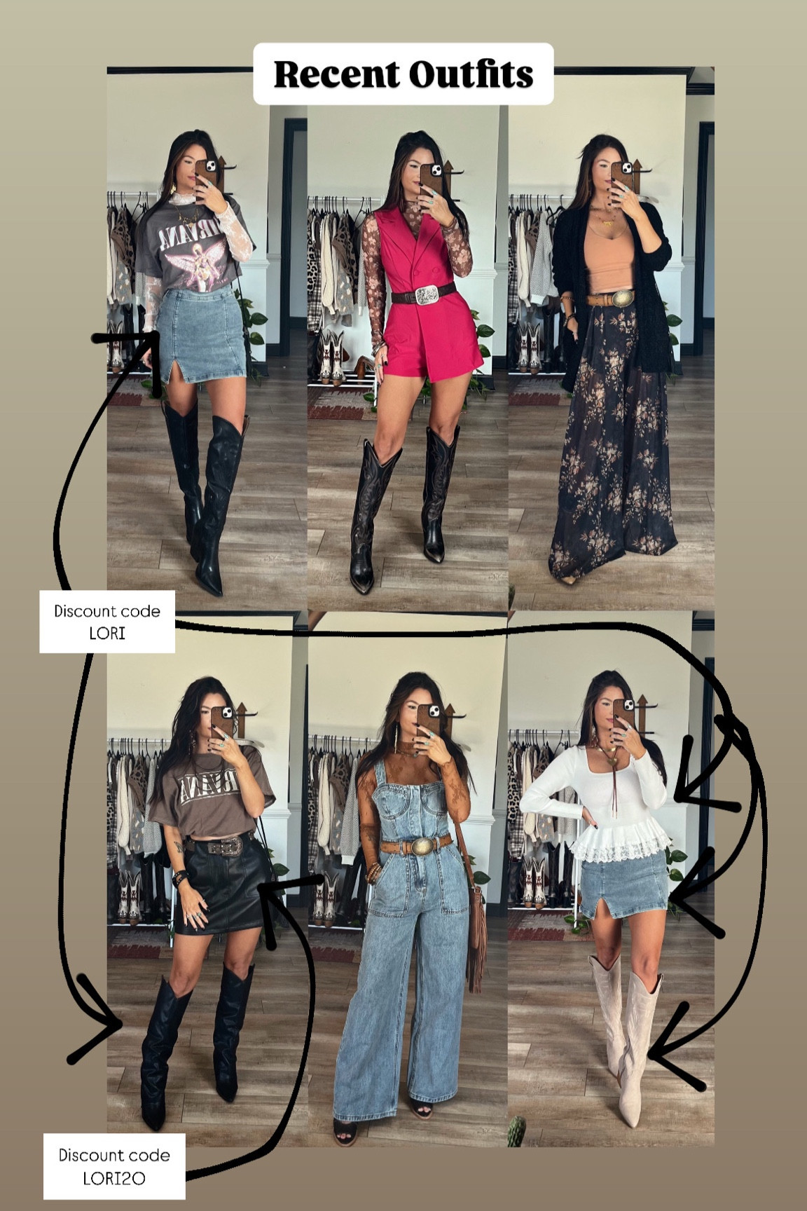 Recent outfits post! Discount codes LORI for 20% off pink lily & LORI20 for 20% off Willow Boutique. Code LORI10 to save on Highway Hippie jewelry 

#LTKStyleTip #LTKSeasonal #LTKShoeCrush