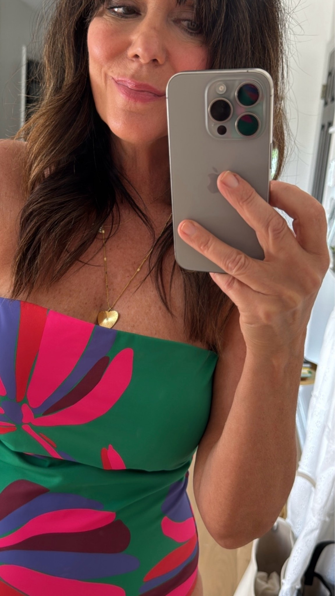 I ordered the wrong size thinking it would run small. So take your regular size or even go down one if in between sizes. Beautiful colors and easy to wear style. 
Pattern and colors are insanely pretty 💕

#LTKSwim #LTKMidsize #LTKmomlife