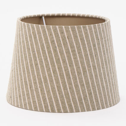 Sage & Beige Stripe Lamp Shade 25x25cm | TK Maxx