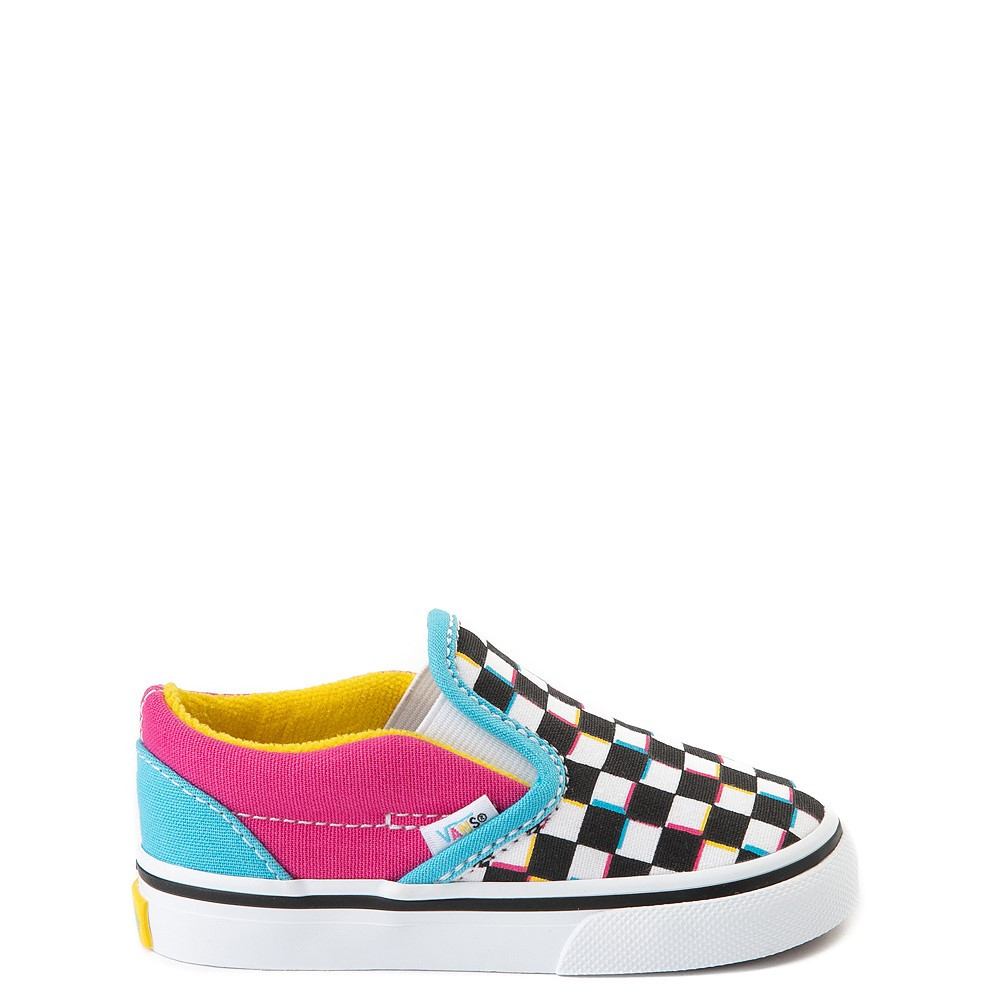 Vans Slip On Checkerboard Skate Shoe - Baby / Toddler - Multi | Journeys