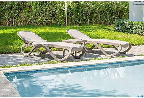 Amazon.com: Omega 3-Piece Commercial Lounge Set Tortora (Tan) Fabric with White Frame : Home & Ki... | Amazon (US)