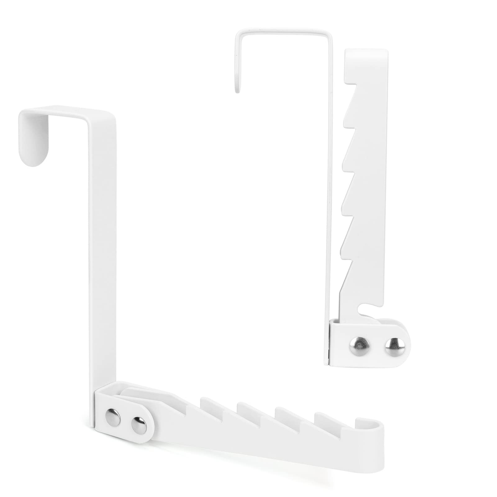 FYY Over The Door Hooks Hanger, 2 Pack Collapsible Folding Over The Door Organizer Rack Space Sav... | Amazon (US)