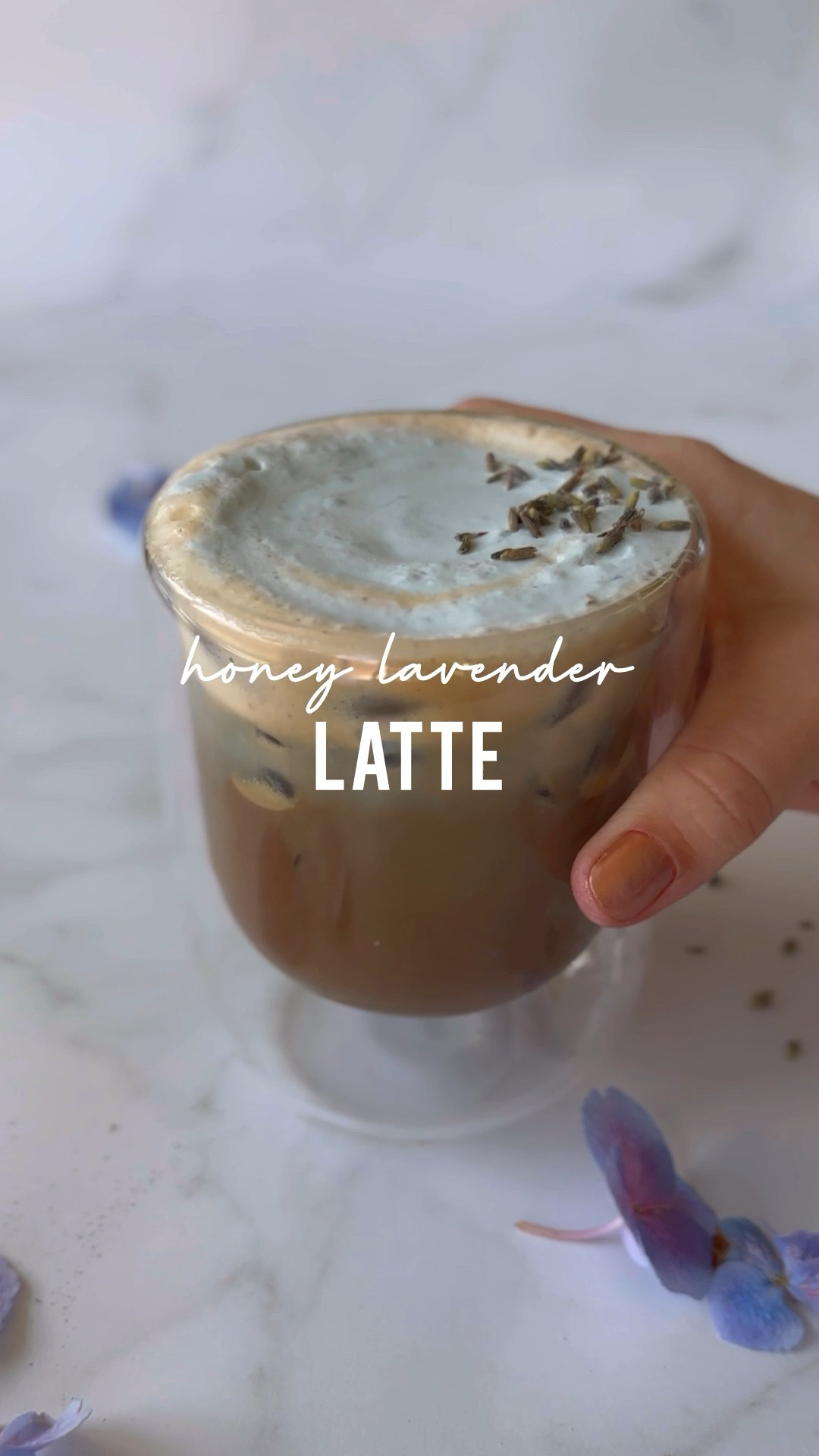 Have you tried sbux new lavender latte? It might sound interesting but it’s actually pretty amazing. So naturally I ran home to create my own with cleaner ingredients - and I definitely nailed it. This latte is light and floral with a touch of sweetness. I’m obsessed 🪻🙌🏼

Make a batch of my Honey Lavender Simple Syrup (because it’s approaching drinks on the patio season!) and add to add to your bevies all week long.

1 cup water
1 cup sugar
1/4 cup lavender petals
2 Tbsp raw honey

Bring to a boil (except the honey) and let steep for 1-3 hours. Strain, add honey and keep in the fridge for up to 2 weeks.

Blend milk, syrup and lavender latte powder, then pour over espresso and ice. Stir and enjoy! ☕️

#LTKxTarget #LTKVideo