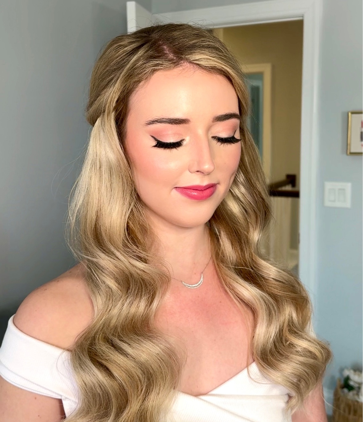 Bridal Pink Makeup! Soft glam, pink blush & lipstick. Subtle pink in the eyeshadow. Wedding makeup. Makeup must haves!

#LTKwedding #LTKbeauty