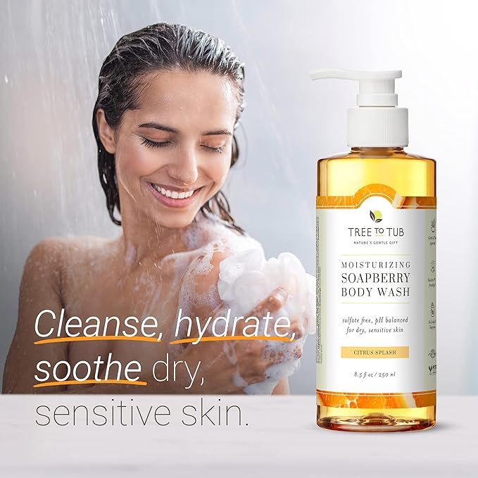 Tree to Tub Citrus Body Wash for Dry Skin & Sensitive Skin - pH Balanced Moisturizing Body Wash, ... | Amazon (US)