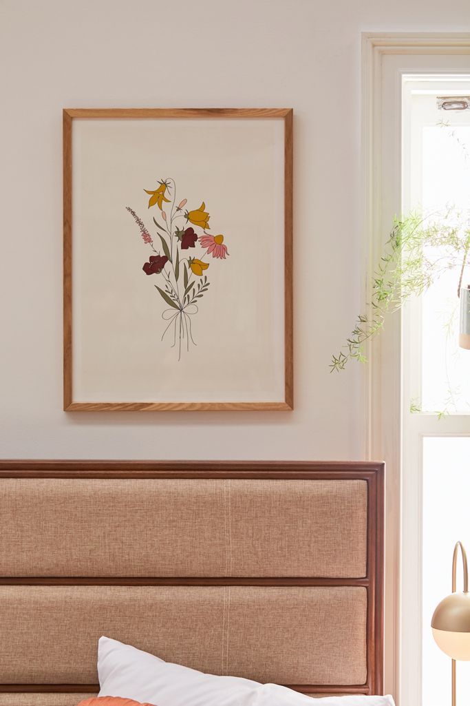Nadja Wildflowers Bouquet Art Print | Urban Outfitters (US and RoW)