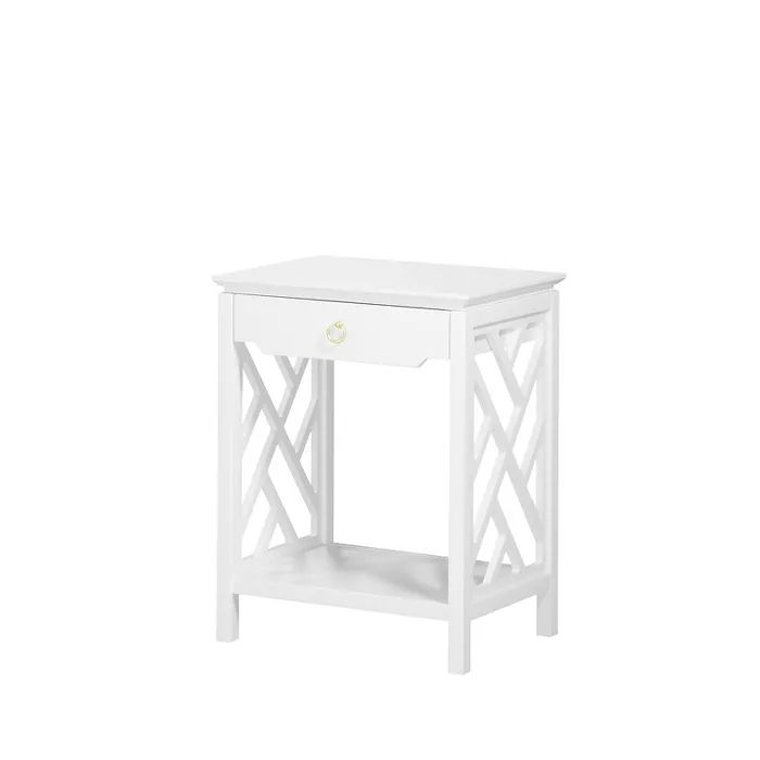 Thomas Chippendale-Style Nightstand in White - Comfort Pointe | Target