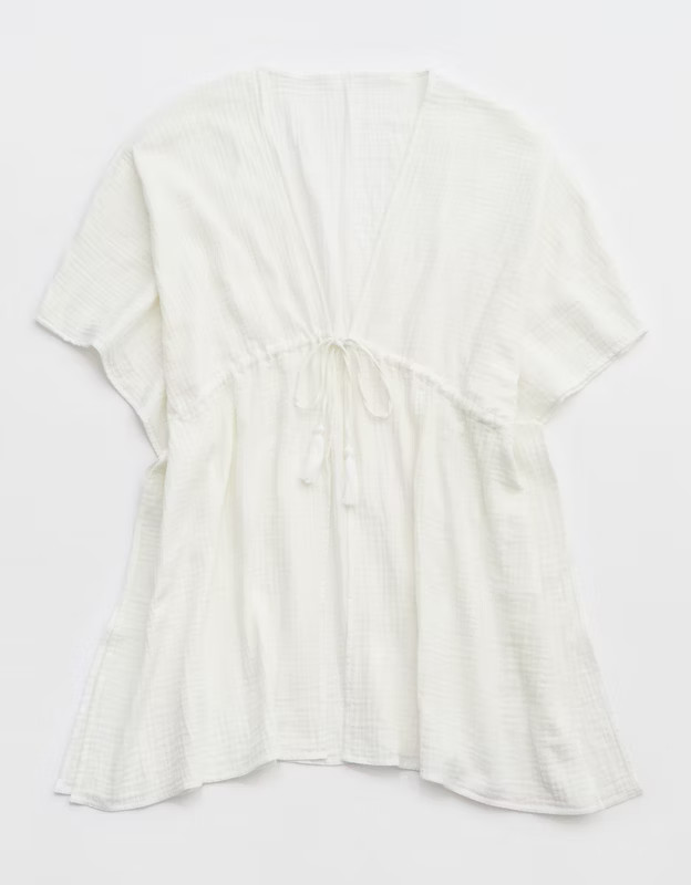 Aerie Gauze Tie Cape | Aerie