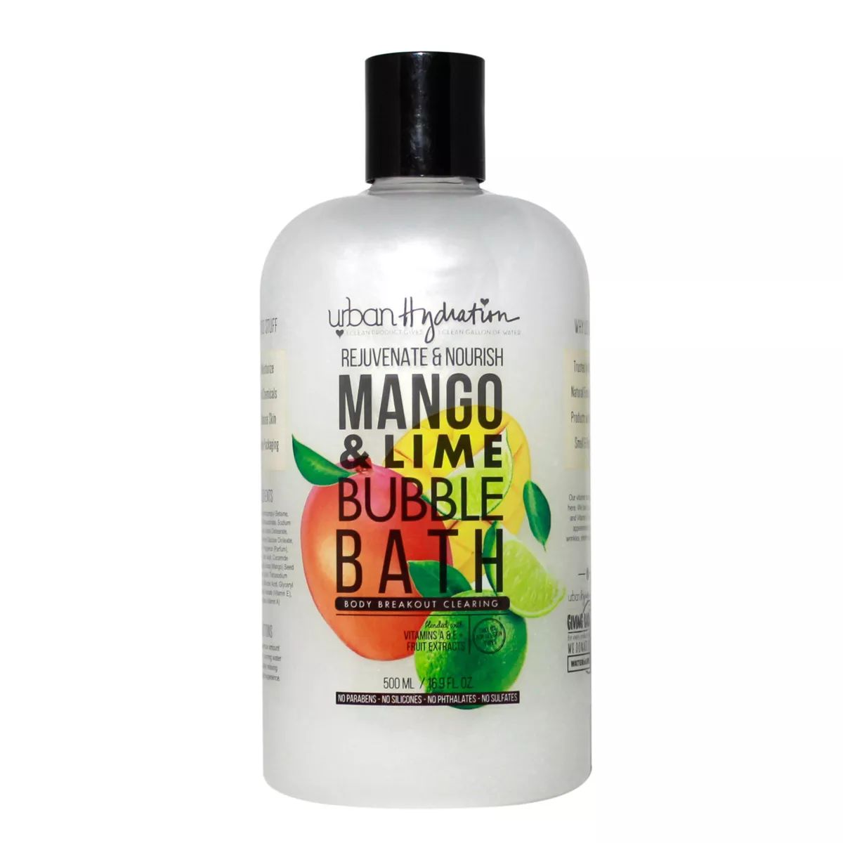 Urban Hydration Rejuvenate and Nourish Mango and Lime Bubble Bath Soak - 16.9 fl oz | Target