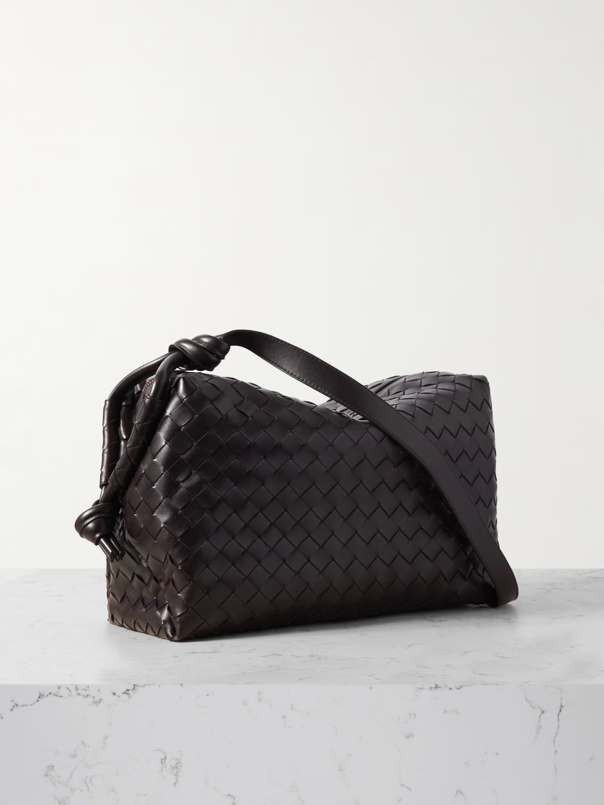 Avenue medium intrecciato leather shoulder bag | NET-A-PORTER (US)
