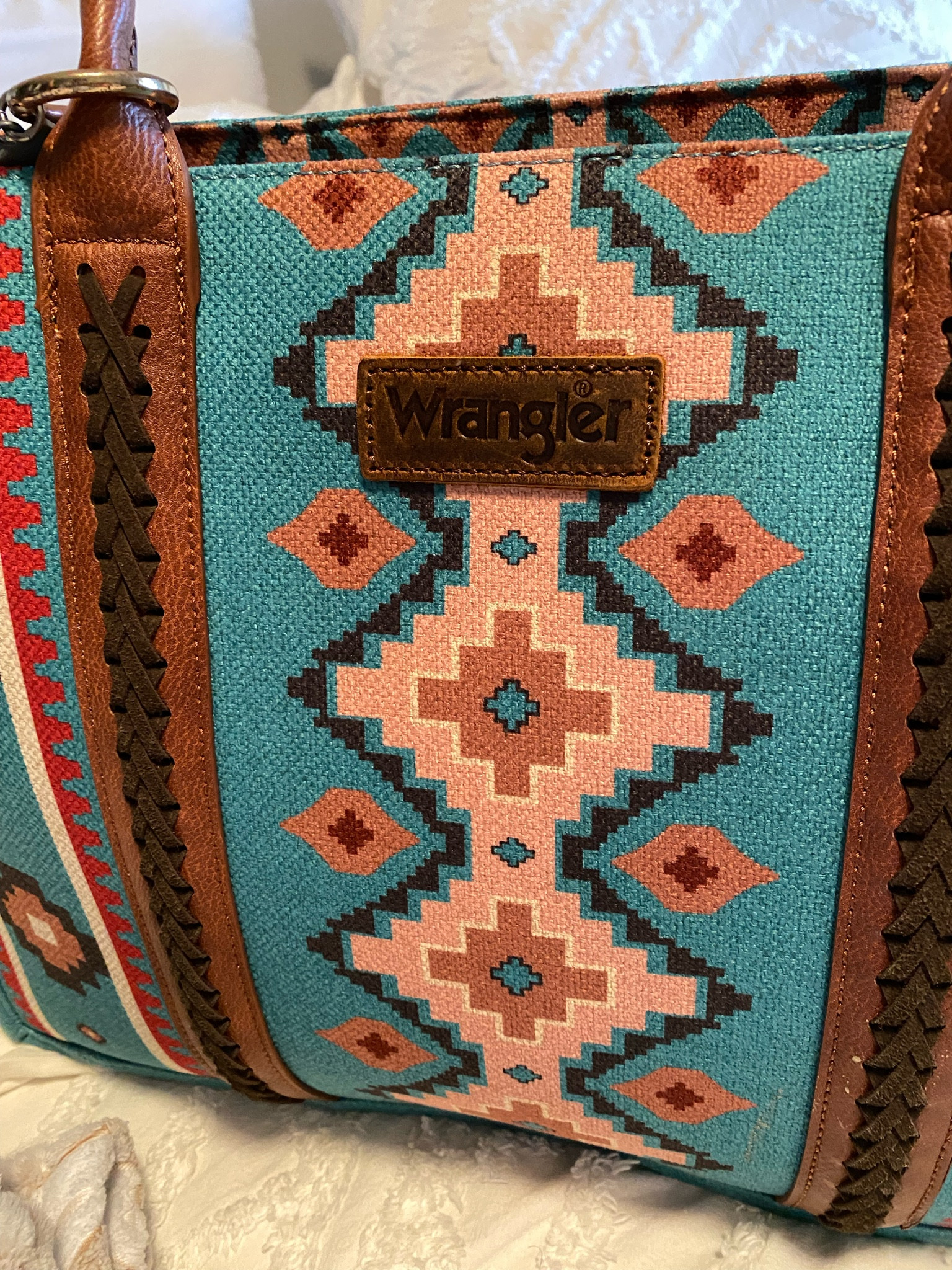 Wrangler Southwestern Print Tote Bag 