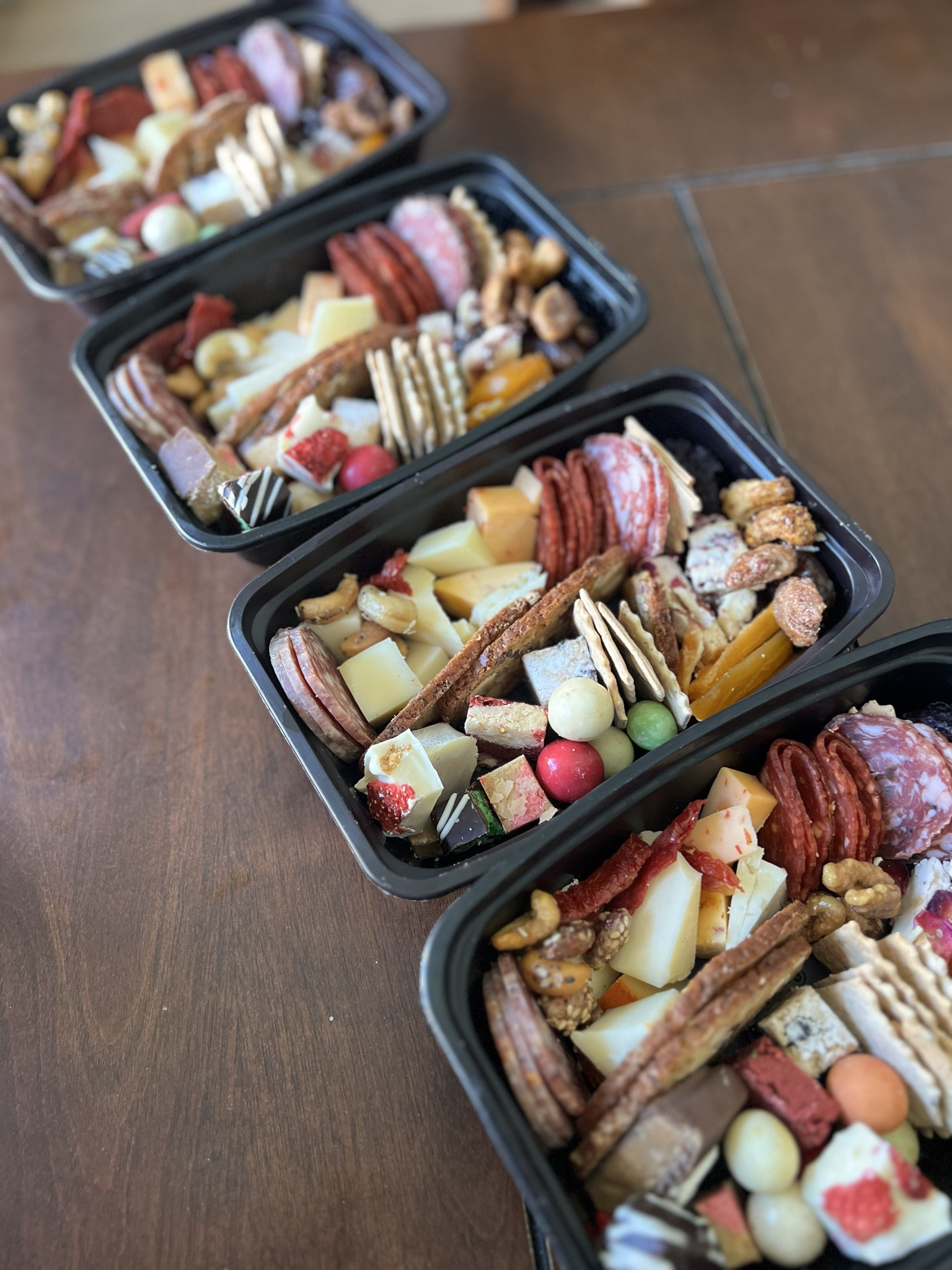 Charcuterie in a box for my salad club with cheese and desserts from the Boarderie boards! Loved making these for friends in my neighborhood so they could try all the unique flavors  

 #LTKdayinmylife #LTKfoodie #LTKHome
