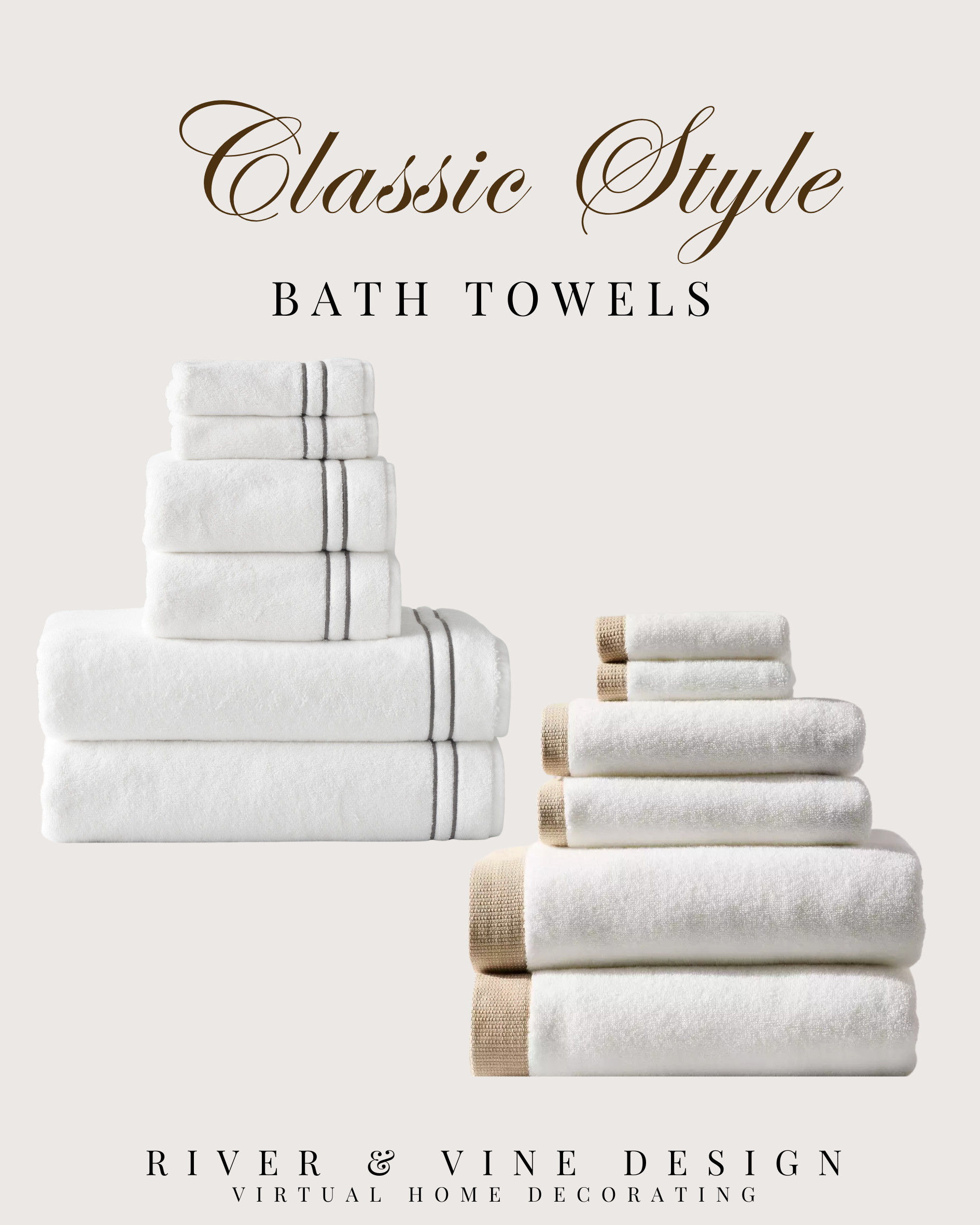 Good towels make such a difference in a bathroom. These classic white bath towels with tailored border details feel clean, elevated, and hotel-inspired without looking overly decorative. Perfect for a guest bath, primary bath refresh, neutral bathroom styling, or anyone wanting that crisp spa-like look at home.

I may receive a commission from purchases made through my links. 

 #LTKHome