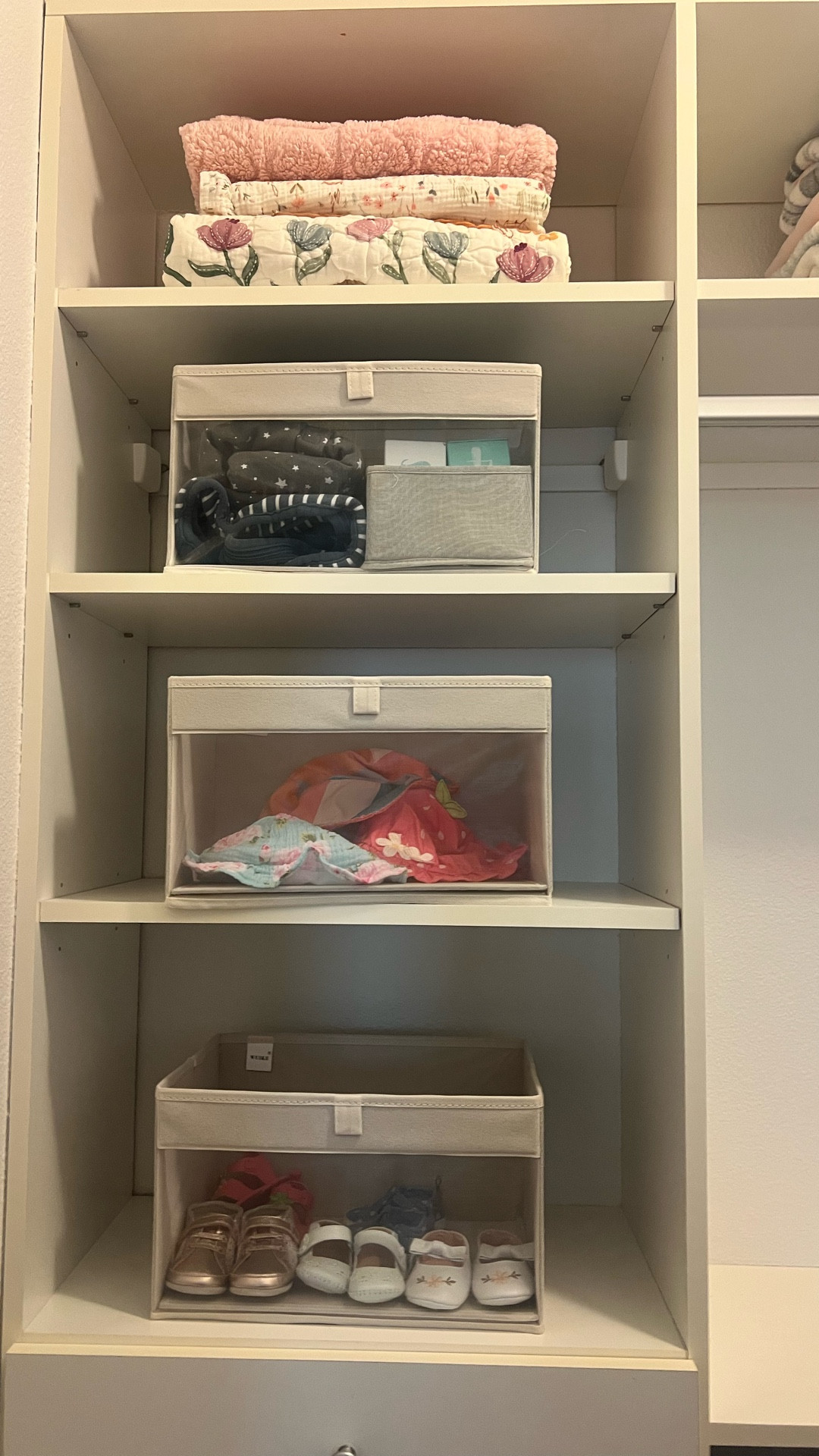 Simple systems work best for baby and kids closets.
When it’s easy to maintain, it actually stays organized.

Tip: Keep a small bin in or near the closet for clothes they’ve outgrown or are ready to pass along.

Linking a few helpful pieces used here.

#LTKHome #LTKKids #LTKBaby
