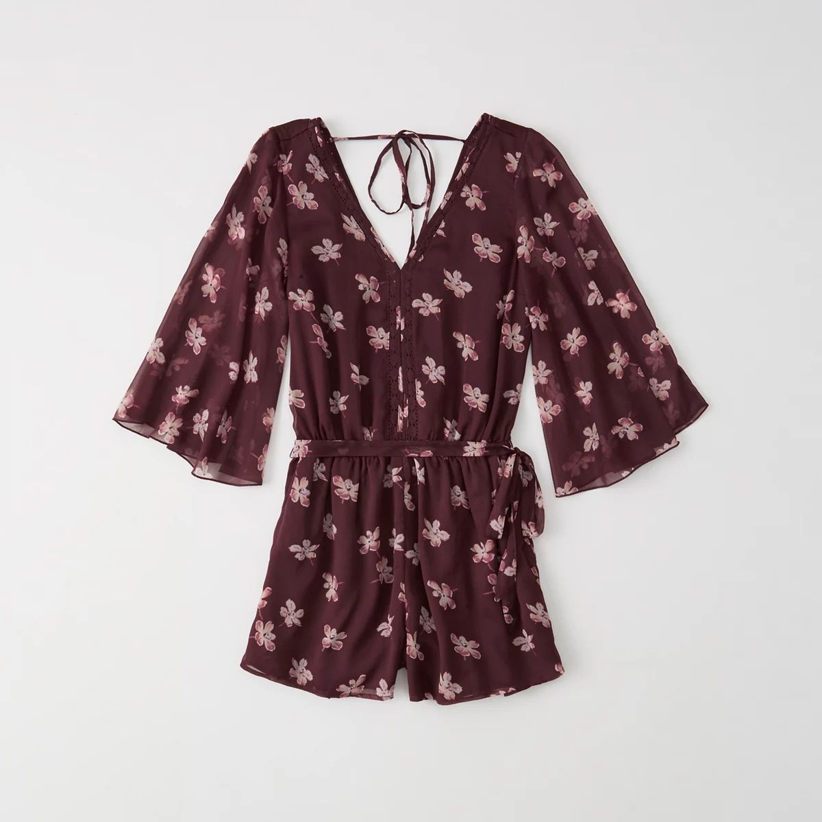 Bell-Sleeve Romper | Abercrombie & Fitch US & UK