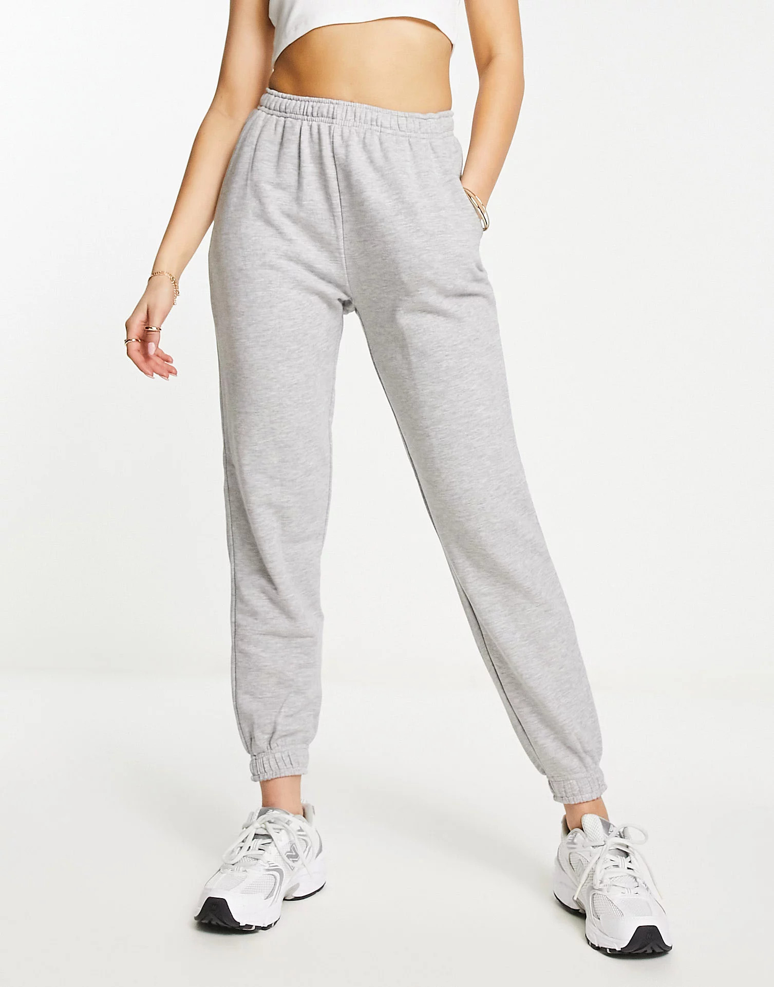 Pull&Bear - Pantalon de jogging - Gris chiné | ASOS (Global)
