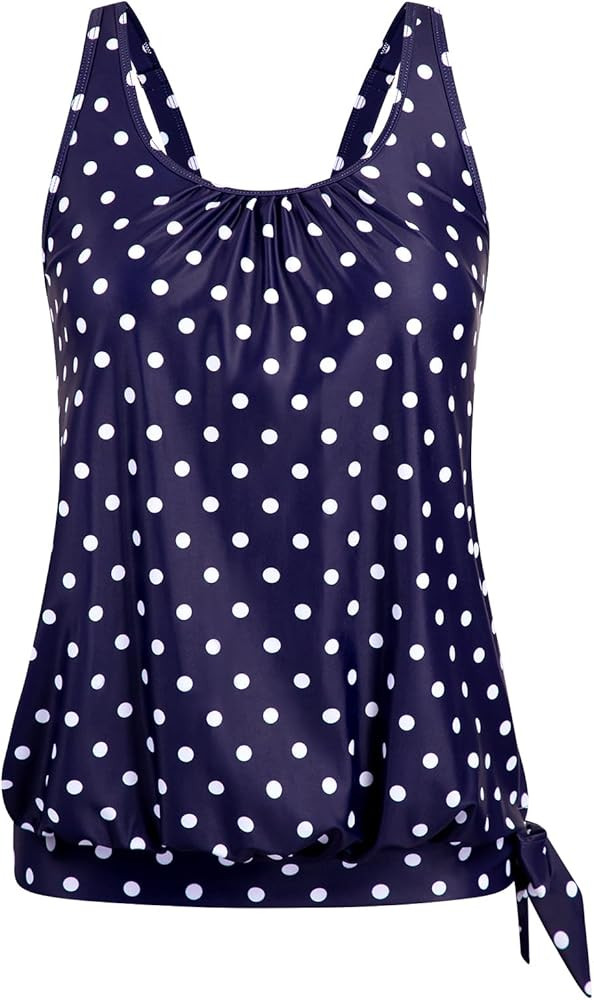 Arolina Tankini Tops for Women Modest Swim Tops Only Bathing Suit with Side Straps No Bottom (S-2... | Amazon (CA)