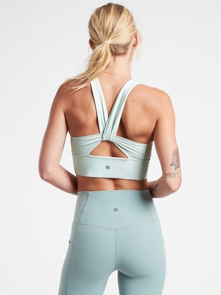 Warrior Longline Twist Bra A-C | Athleta