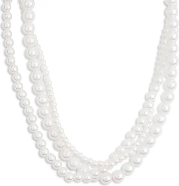 Faux Pearl Layered Necklace | Nordstrom Rack