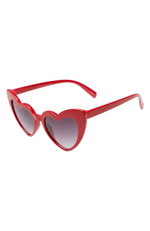 Rad + Refined Kids' 38mm Red Hearts Sunglasses in Red/Black at Nordstrom | Nordstrom