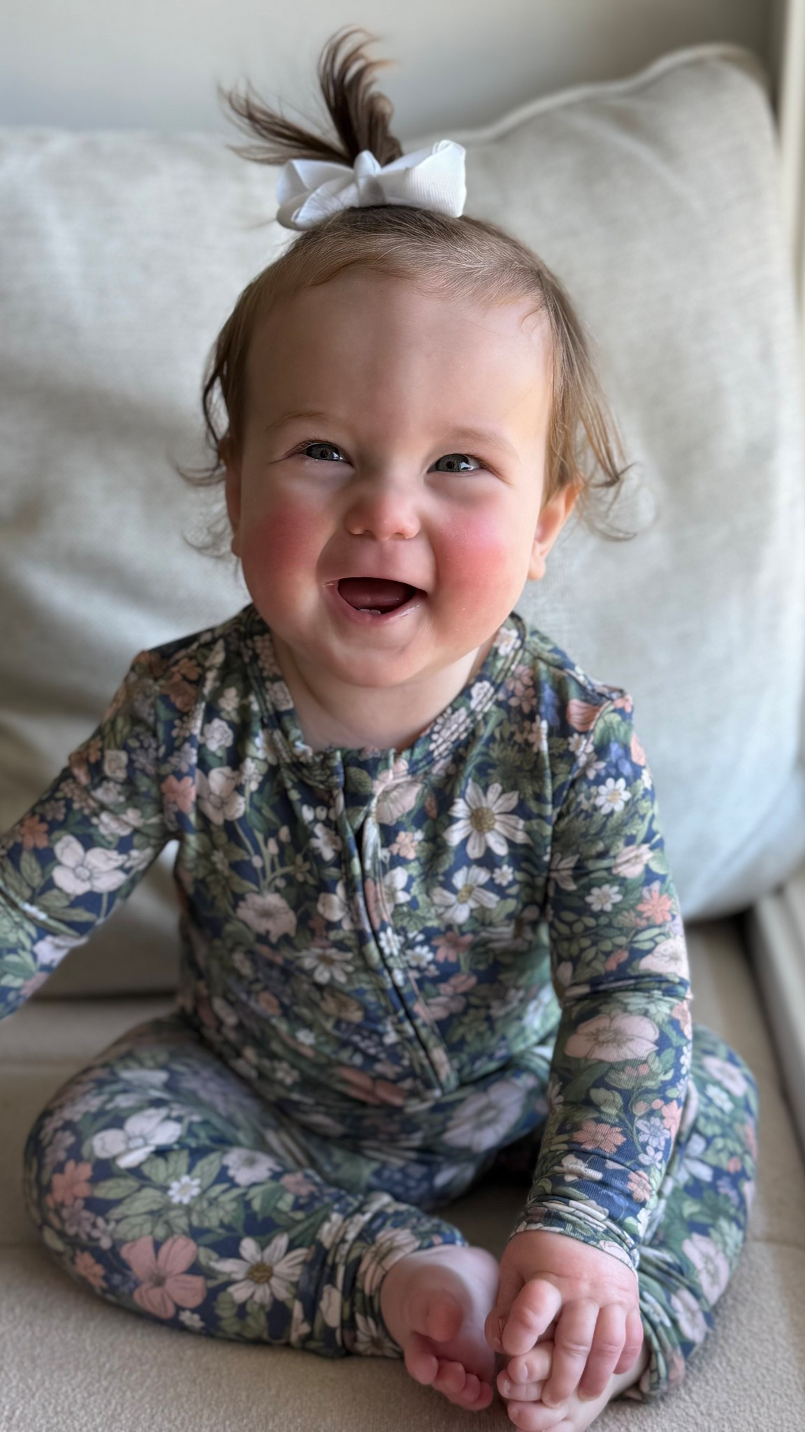 the cutest and softest baby pajamas you ever did see! 🥹 these are super stretchy and I can tell scottie will fit in them for a LONG time! she’s 20lbs and wearing size 9-12m

#LTKKids #LTKFamily #LTKBaby