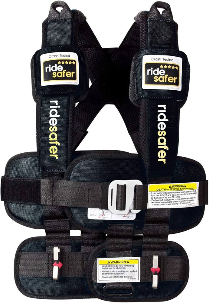 Ride Safer Travel Vest with Zipped Backpack-Wearable, Lightweight, Compact, and Portable Car Seat... | Amazon (US)