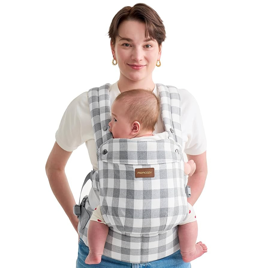 Momcozy Baby Carrier with Natural Cotton Linen, Built to Last, Ergonomic Design, Lightweight and ... | Amazon (US)