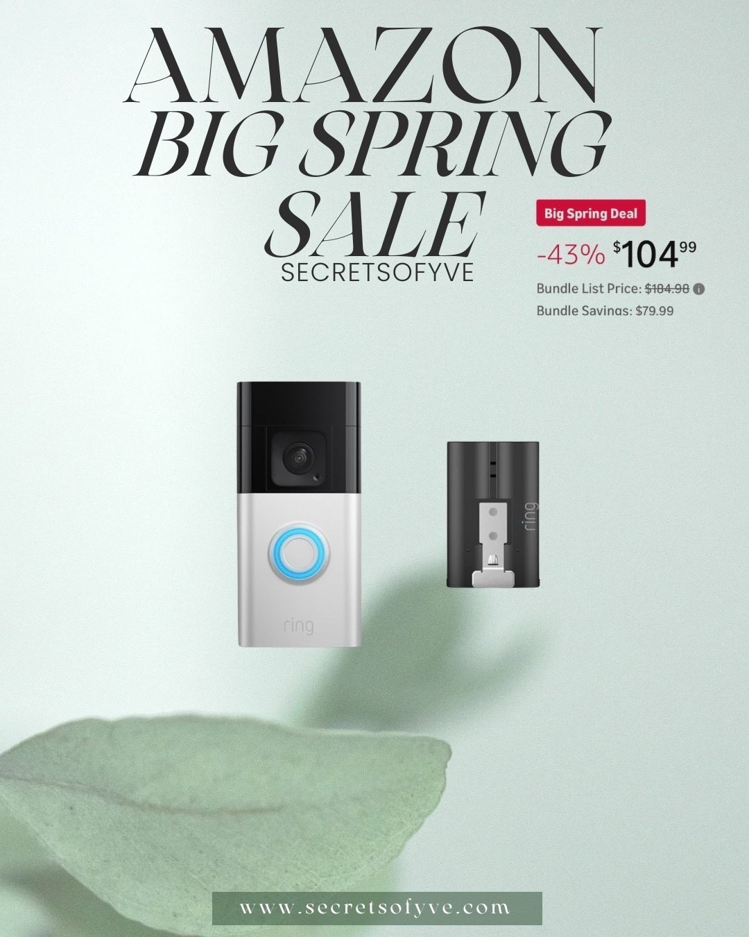 SecretsofYve: We are so glad we got our Ring machine and you can save with the Amazon Spring Sale! @amazon 
#Secretsofyve #ltkgiftguide
Always humbled & thankful to have you here.. New posts daily at 3pm & 4:15pm EST. 
CEO: PATESI Global & PATESIfoundation.org
@secretsofyve : where beautiful meets practical, comfy meets style, affordable meets glam with a splash of splurge every now and then. I do LOVE a good sale and combining codes! #ltkstyletip #ltksalealert #ltku #ltkplussize #ltkmidsize #ltkover40 #ltkpetite #ltkvlog #ltktall secretsofyve

#LTKHome #LTKSeasonal #LTKMens