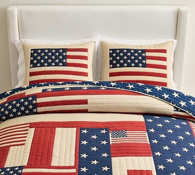 American Flag Reversible Quilt | Pottery Barn (US)