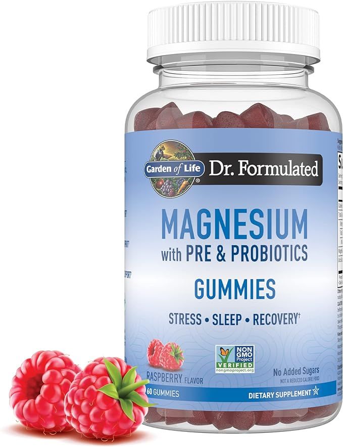 Garden of Life Magnesium Stress Support Gummies with Prebiotics & Probiotics for Sleep and Recove... | Amazon (US)