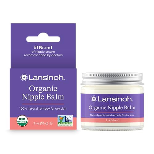 Lansinoh Organic Nipple Butter, Nipple Cream Safe for Breastfeeding Baby, Postpartum Essentials for Mom, 2 Ounces | Amazon (US)