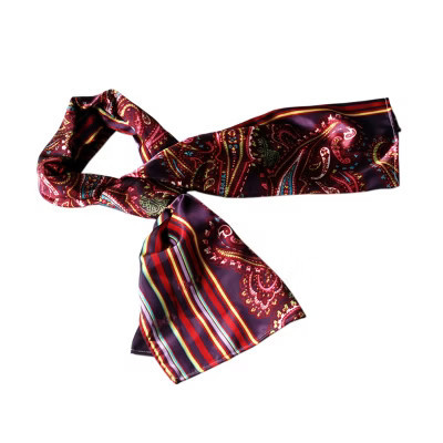 Slickblue Purple Paisley & Stripes Silk Scarf for Women – Soft, Lightweight Shawl, Stylish Fashion Accessory, Small | Target
