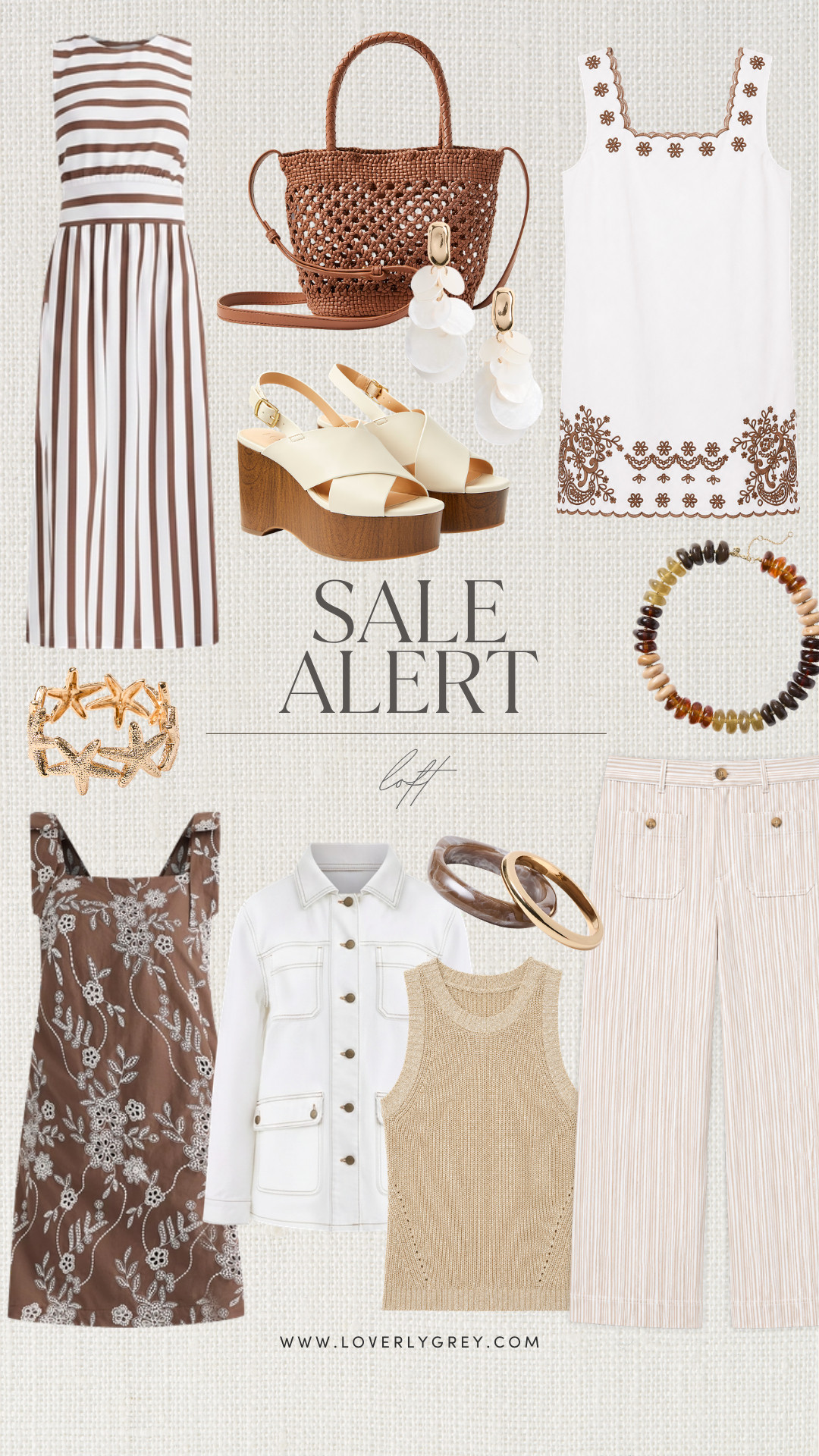 This color palette is 😍 I am loving the elevated neutrals for a luxe summer look! Loft is having 50% off right now, so get these great pieces while you can! These are great pieces for vacation, resort wear, or a summer outing! The breezy fabrics are so nice and great for the warm weather! 

Loverly grey, sale loft, womens affordable fashion, resort wear outfit ideas, vacation style, embroidered eyelet dress, striped maxi dress 

 #LTKSeasonal #LTKSaleAlert #LTKTravel
