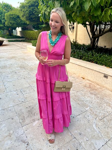 Love the bold colors while on vacation! I’m wearing a medium! Summer outfit, date night outfit, vacation, wedding guest dress

#LTKMidsize #LTKWedding #LTKStyleTip