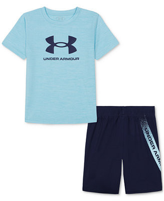 Under Armour Toddler & Little Boys Tech Fade T-Shirt & Shorts, 2 Piece Set  - Macy's | Macy's