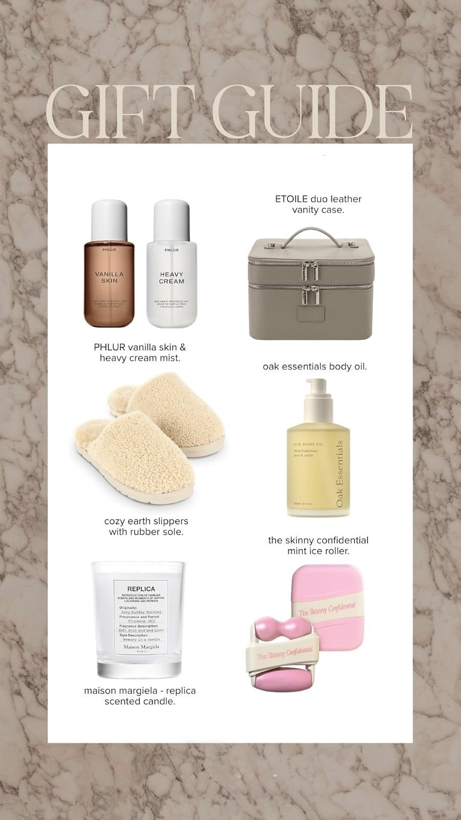 Gift Guide ✨ Little Luxuries  | Luxury Gift Ideas She’ll Love 🤍 Discover chic and elevated gift ideas that feel high-end without the splurge, from cozy slippers and designer-inspired beauty finds to candles, body care, and everyday essentials. Perfect for birthdays, holidays, Mother’s Day, or treating yourself, these finds bring a luxe feel to daily routines. Save this for affordable gift ideas, budget-friendly luxury, and must-have Amazon finds. #giftguide #affordableluxury #giftideas #under100 #amazonfinds #luxuryonabudget #giftinspo #ltkfinds

#LTKMothersDay #LTKselfcare #LTKSaleAlert