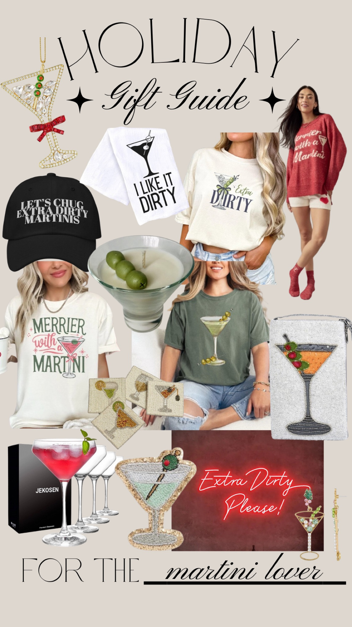 Christmas Gift Guide - for the martini lover, gifts for her, stocking stuffers 


#LTKGiftGuide #LTKFindsUnder50 #LTKSaleAlert