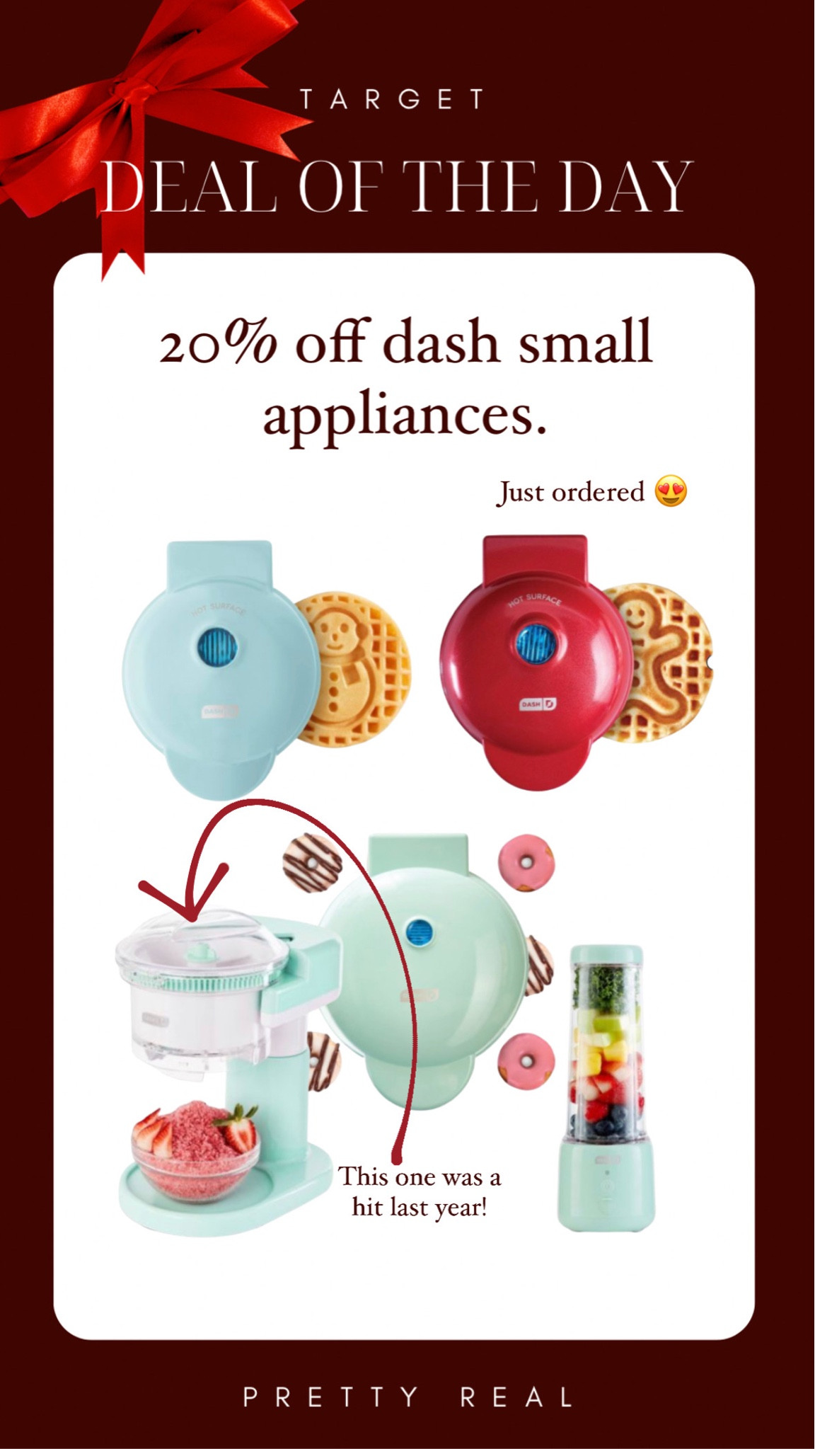 Fun gift idea- my teen loves the mini waffle makers! Under $10 with deal! We also have the shaved ice maker and a similar mini smoothie maker. Christmas present, gift guide, gift for kids, gift for teens  

#LTKfamily #LTKGiftGuide #LTKHoliday