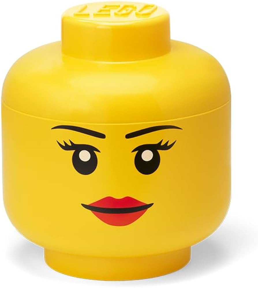 Room Copenhagen, LEGO Storage Heads Stackable Storage Container - Buildable Organizational Bins f... | Amazon (US)