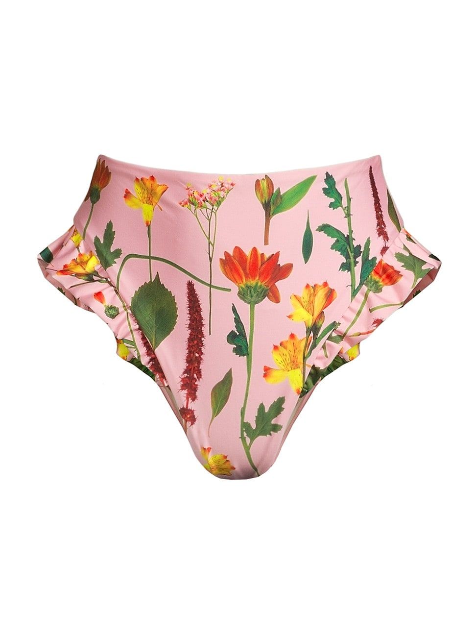 High-Waisted Floral Bikini Bottom | Saks Fifth Avenue