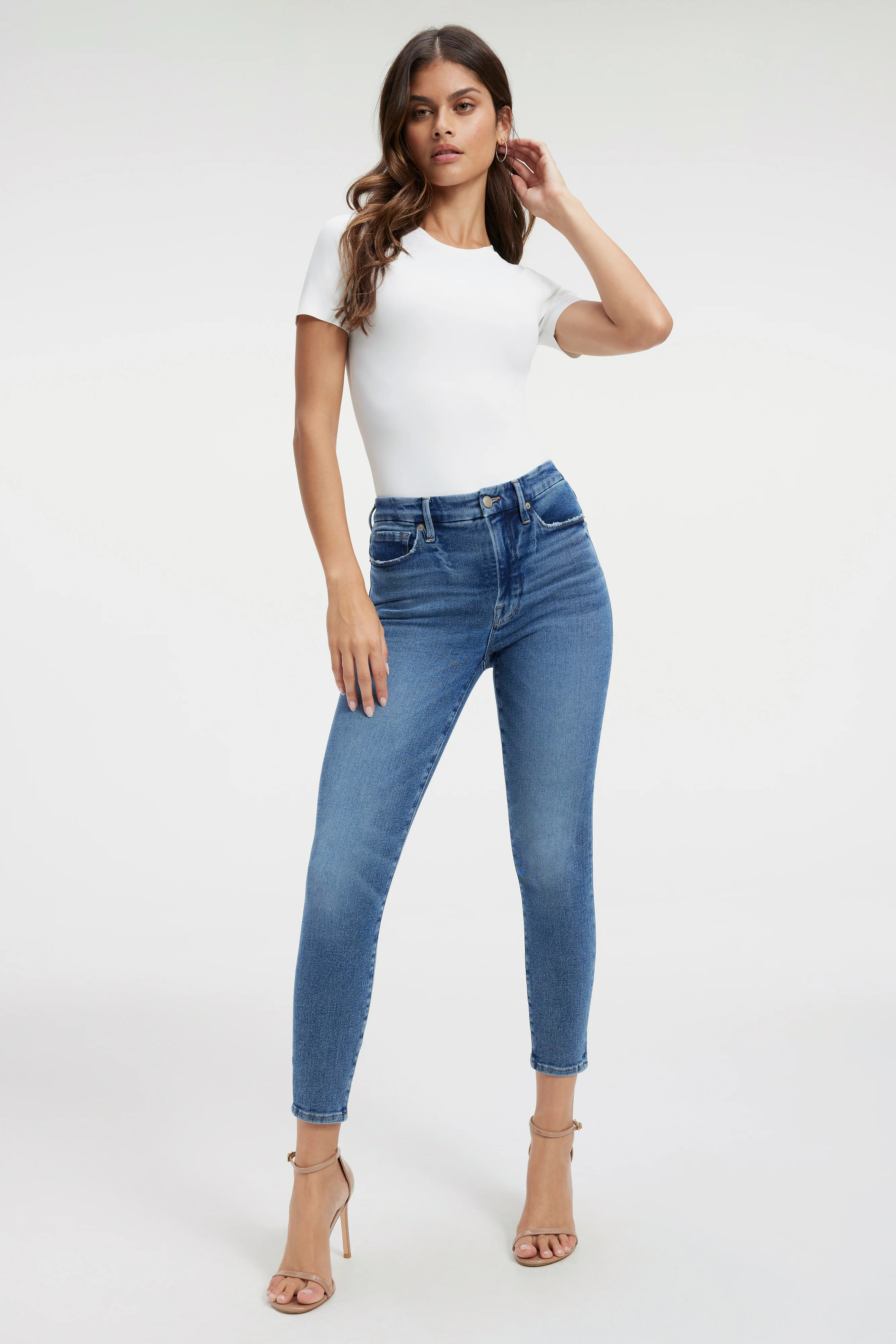 GOOD WAIST SKINNY CROPPED  JEANS | INDIGO326 - GOOD AMERICAN | Good American