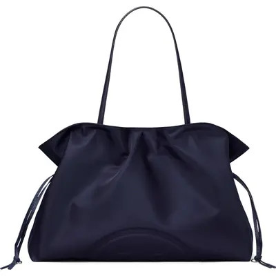 Tory Burch Ella Nylon Drawstring Tote in Black at Nordstrom | Nordstrom