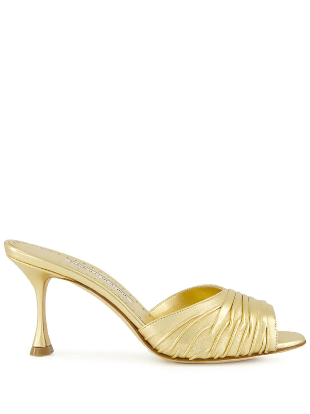 Manolo Blahnik 70mm Pirua Sandals | Gold | FARFETCH | Farfetch Global