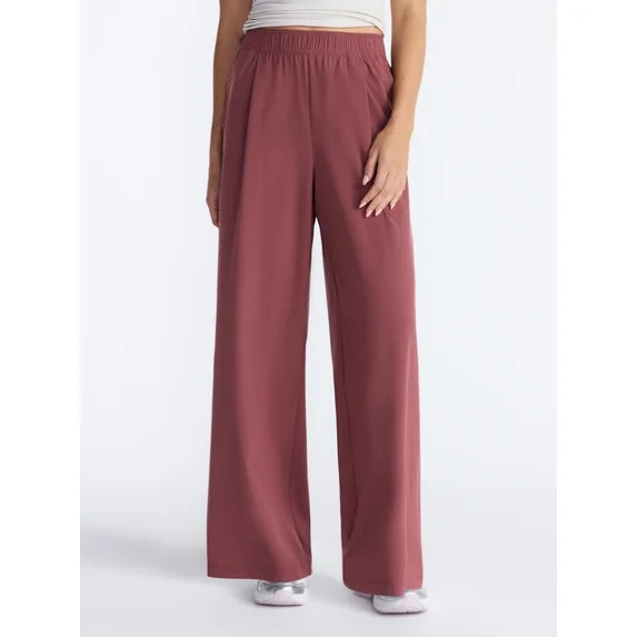 Avia Women's and Women's Plus FeatherStretch Woven Wide Leg Pants, 30'' Inseam, Sizes XS-4X | Walmart (US)