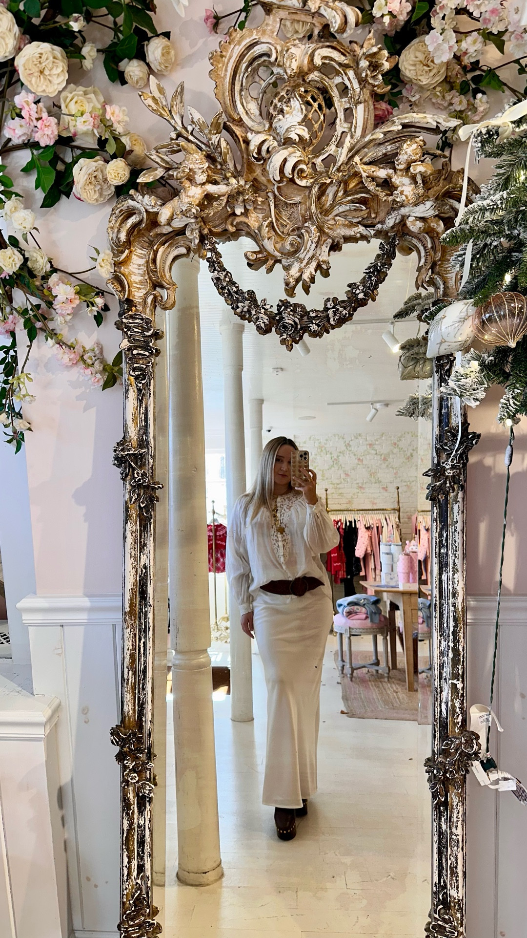 Boho chic look from LoveShackFancy✨ Great for a dinner or holiday get together, Thanksgiving (wearing xxs in top runs big and S in skirt tts)
Necklace is a make your own charm necklace from @shellsandroses 

#loveshackfancy #boho #holiday #thanksgiving #holidayoutfit #skirt #blouse #maxiskirt



#LTKParties #LTKHoliday #LTKShoeCrush