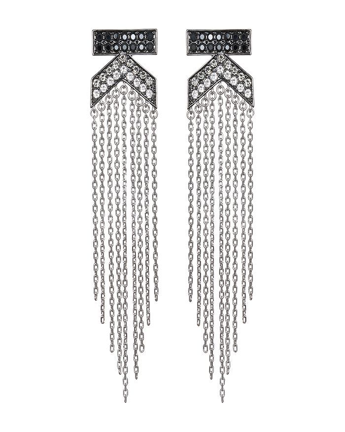 KARL LAGERFELD Paris K Fringe Statement Earrings Back to Results -  Jewelry & Accessories - Bloom... | Bloomingdale's (US)