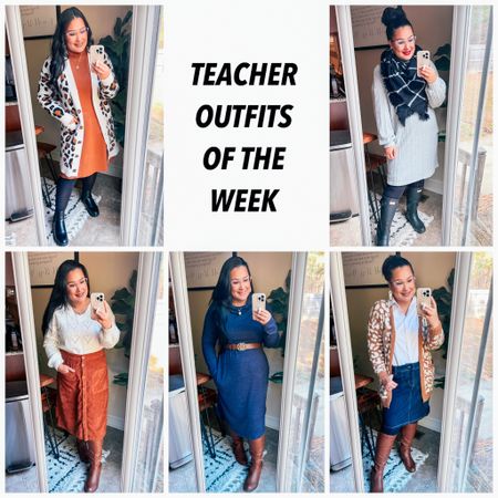 My teacher outfits of the week! Most are older pieces, but I linked similar styles! Teacher outfits. Teacher looks. Teacher style. Work wear. 

#LTKstyletip #LTKSeasonal #LTKworkwear