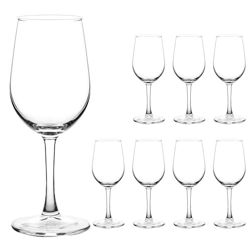 YANGNAY Wine Glasses (Set of 8, 11.5 Oz), All-Purpose Red or White Wine Glass with Stem, Durable, Dishwasher Safe | Amazon (US)