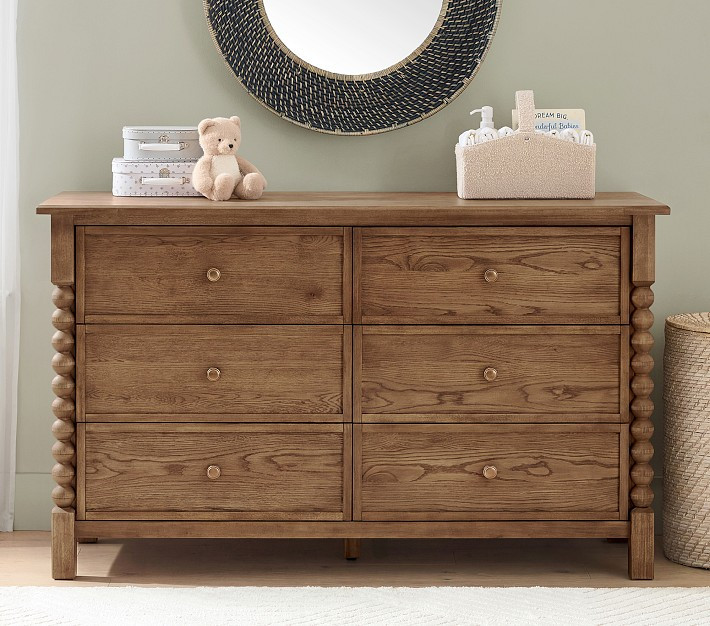 Chris Loves Julia 6-Drawer Stacked Ball Dresser (56w x 20d") | Pottery Barn Kids