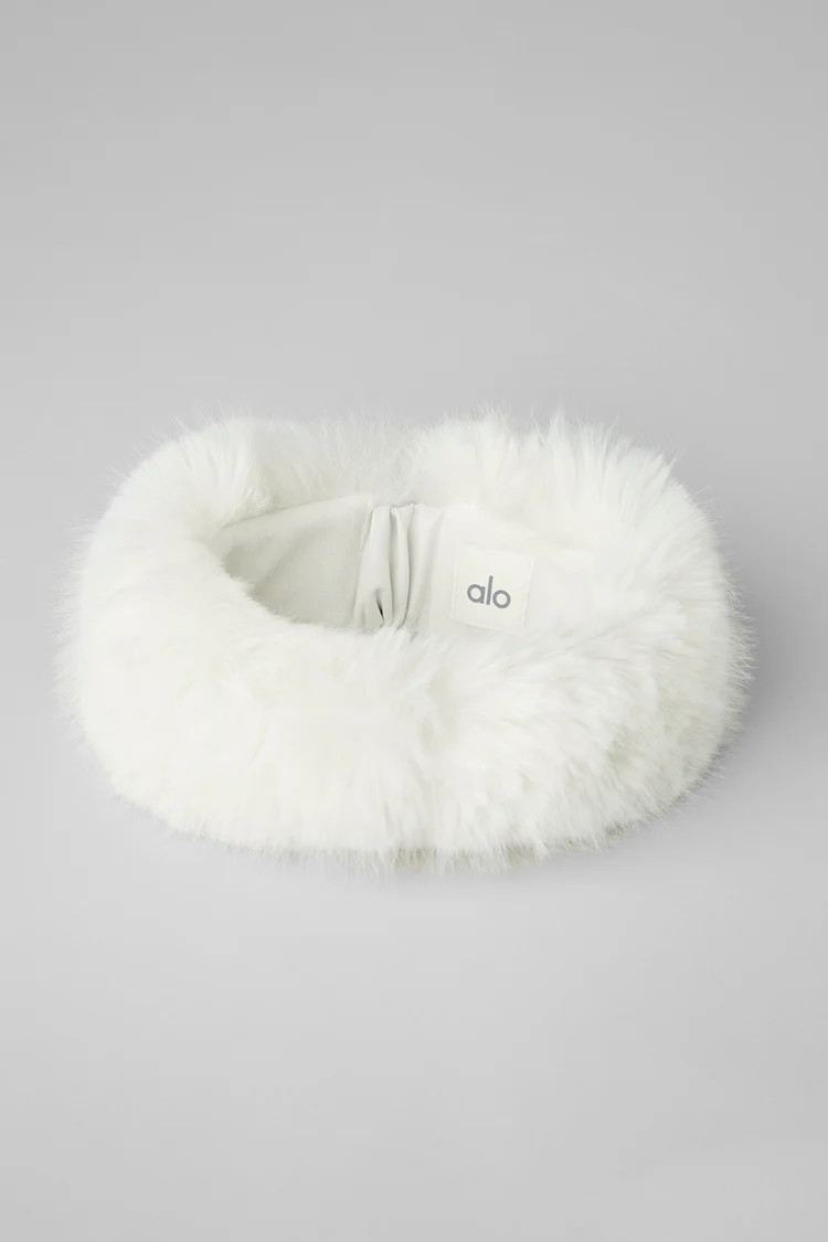 Faux Fur Wintersun Headband - Ivory | Alo Yoga (US)
